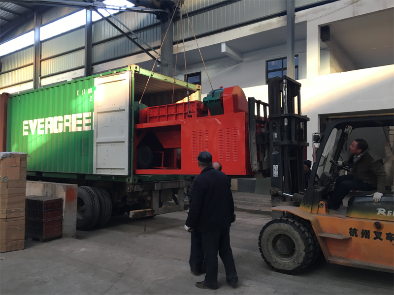 1200 double shaft shredder sent to Mexico
